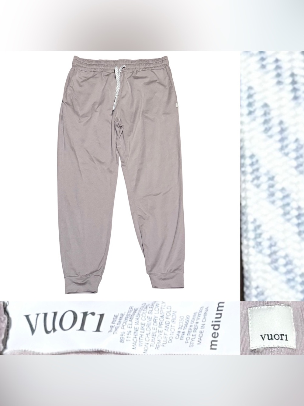 Vuori Performance Jogger Women's Size Medium In Light Pink